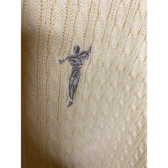 FAIRWAY OUTFITTERS MEN'S YELLOW COTTON CABLE KNIT GOLF SWEATER VEST SZ XL - Picture 3 of 4